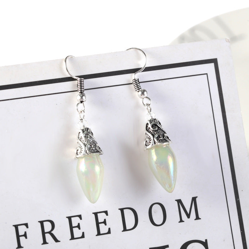 Elegant Plated Sapphire Earrings