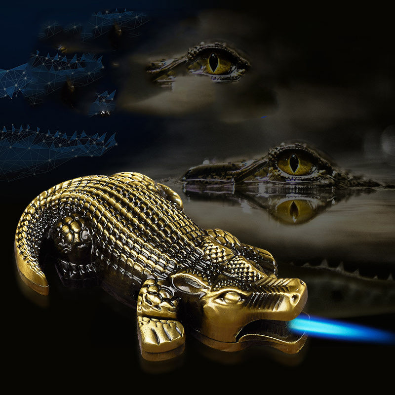Metal Creative Lighter Butane Lighter Crocodile