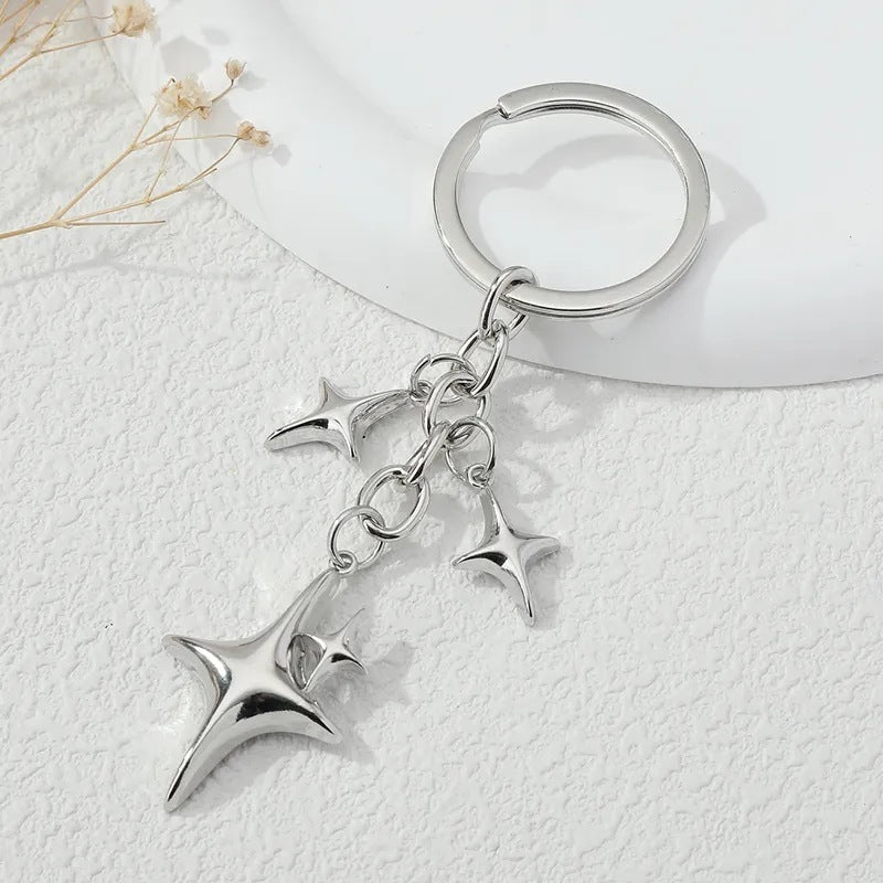 Star And Moon Keychain