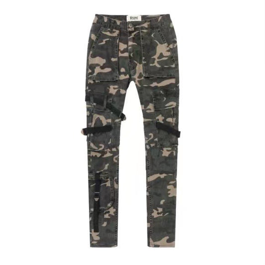 Men's Camouflage Slim Pocket Cargo Pants