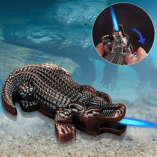 Metal Creative Lighter Butane Lighter Crocodile