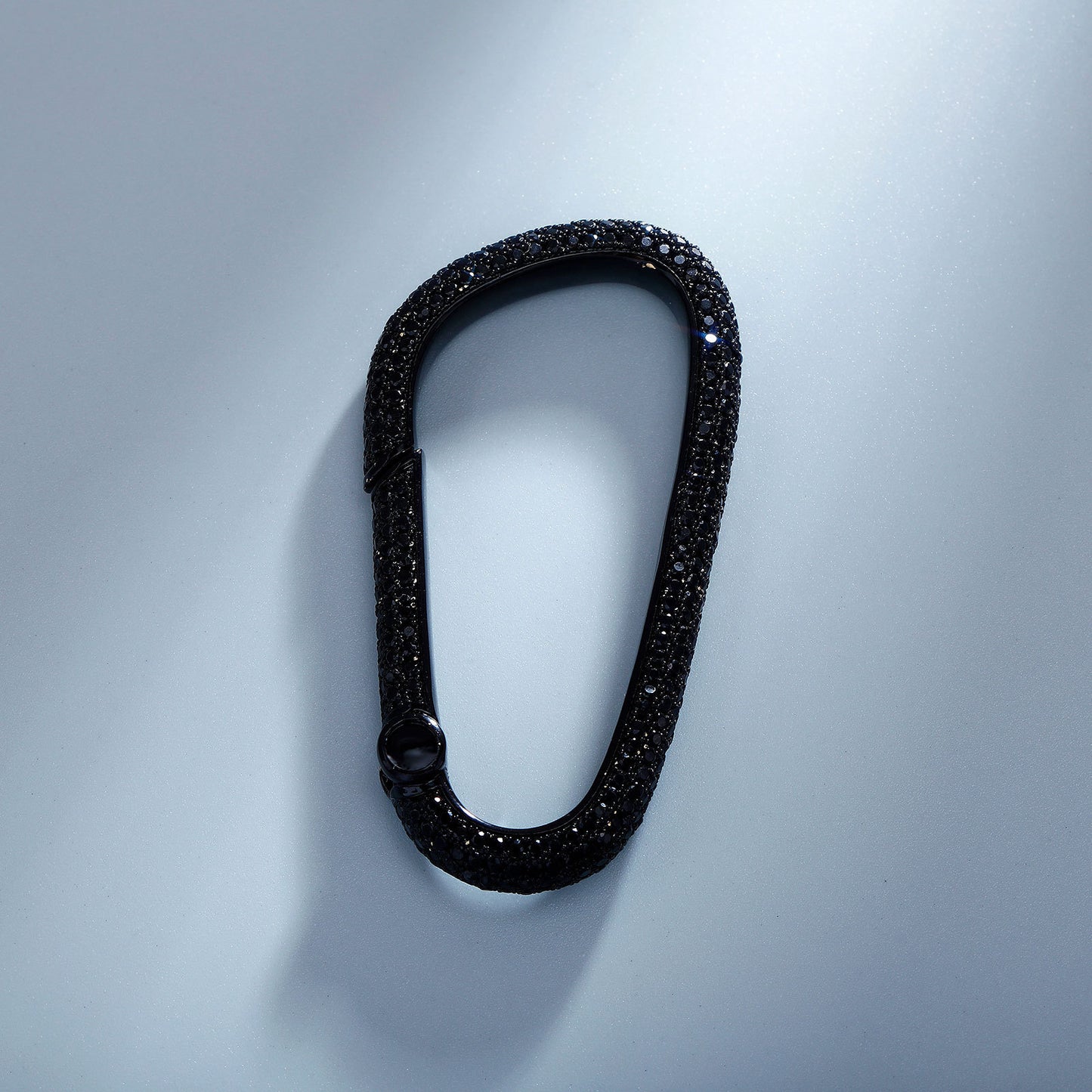 Men's Keychain Pave Zirconium
