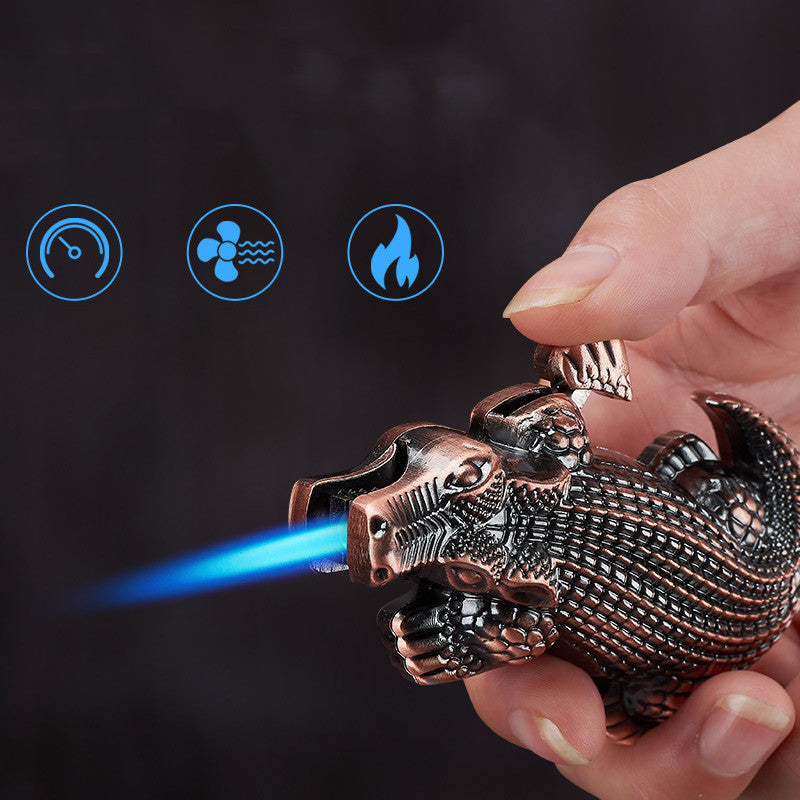 Metal Creative Lighter Butane Lighter Crocodile