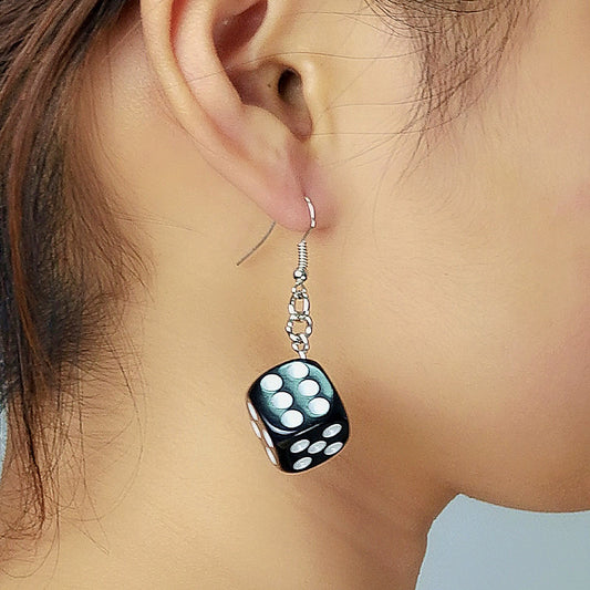 Dice earrings