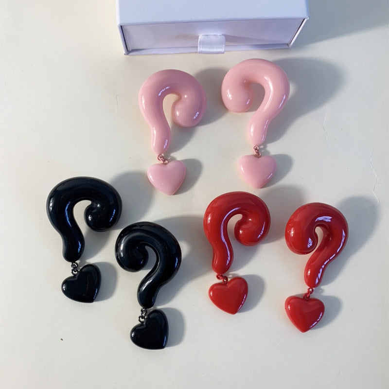 Sterling Silver Post Question Mark Earrings