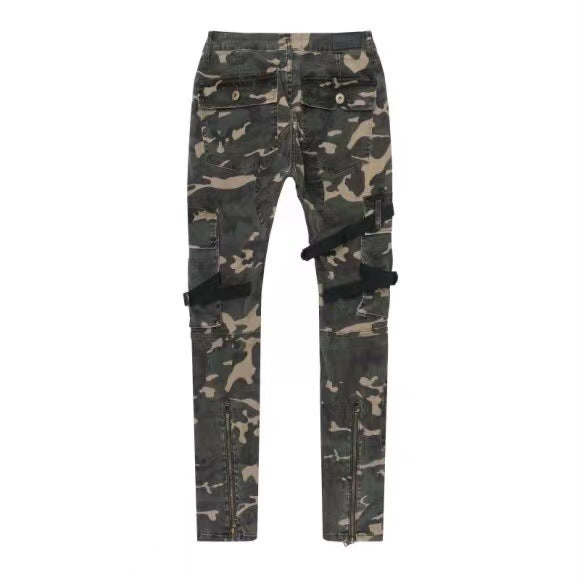 Men's Camouflage Slim Pocket Cargo Pants