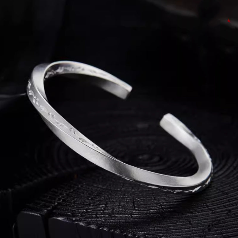 Viking Battle 999 Sterling Silver Men's Bracelet