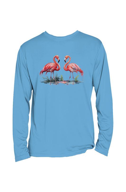Dos Flamingo Men's Long-Sleeve T-Shirt