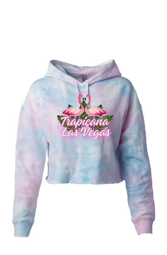Trapicana Dos Flamingo Tie Dye Crop Top