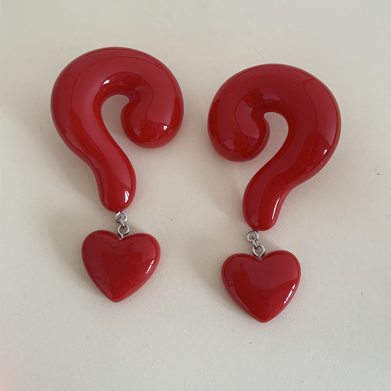 Sterling Silver Post Question Mark Earrings