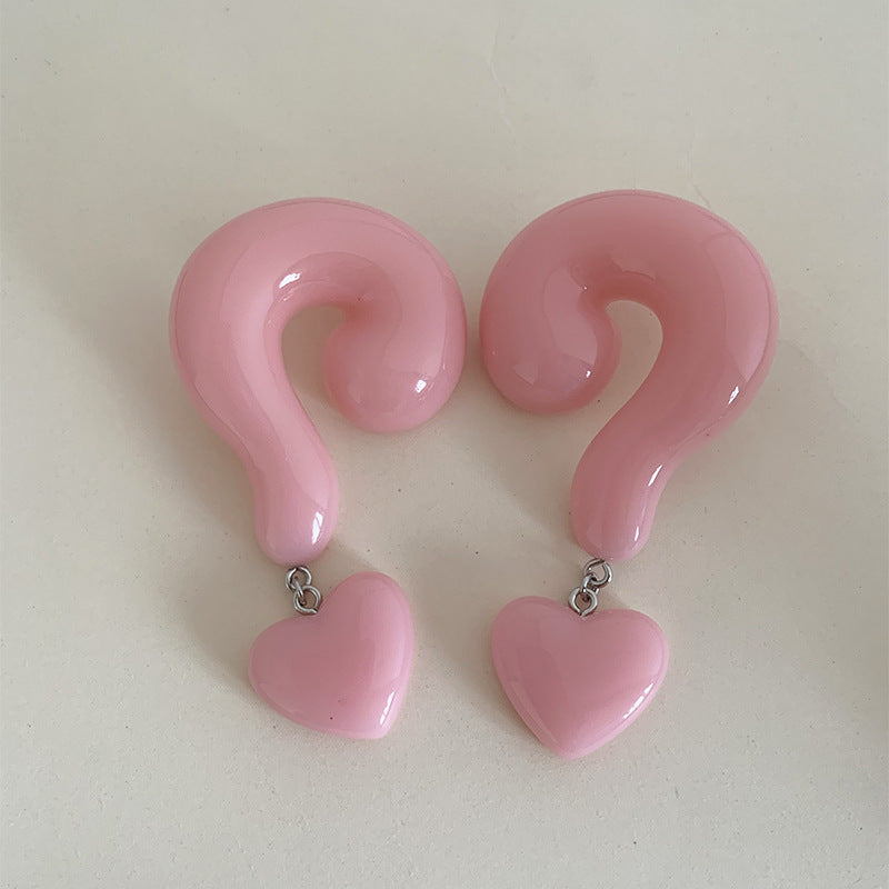 Sterling Silver Post Question Mark Earrings