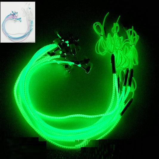 Luminous Metal Zipper Headphones