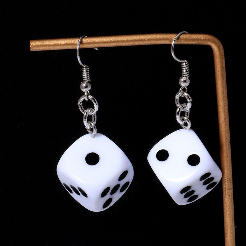 Dice earrings