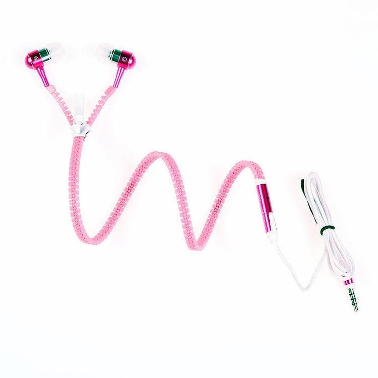 Luminous Metal Zipper Headphones