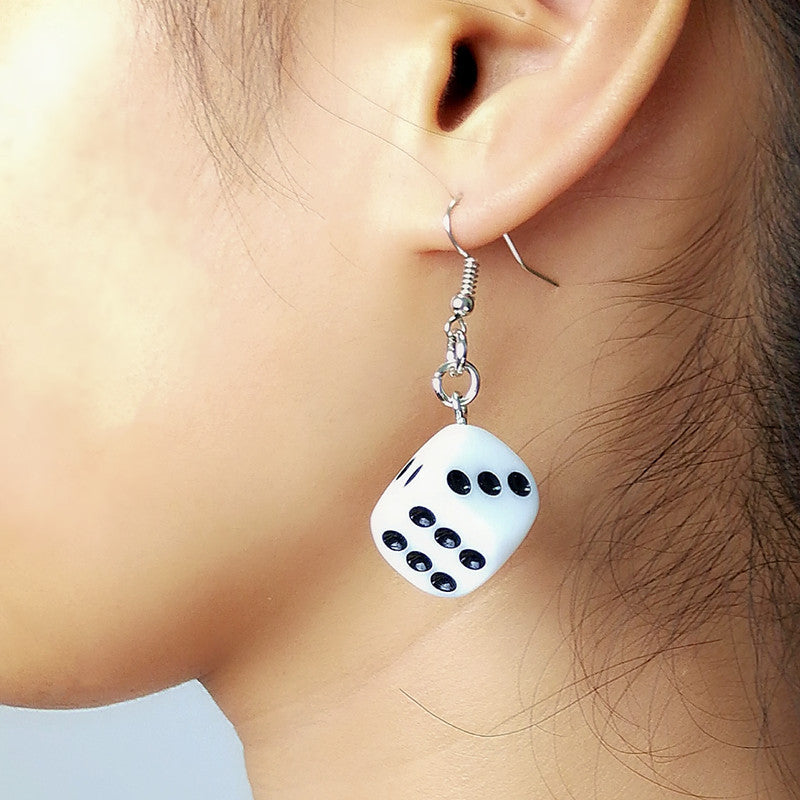 Dice earrings
