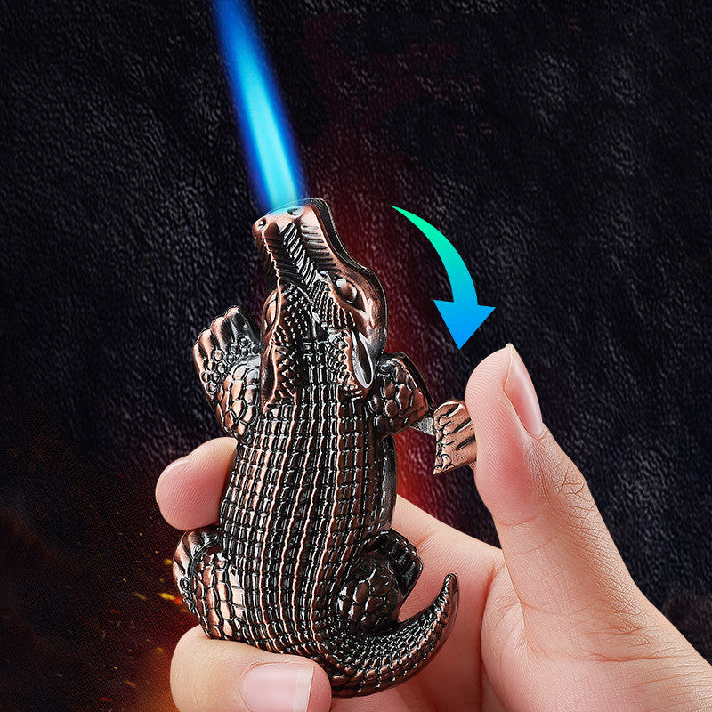 Metal Creative Lighter Butane Lighter Crocodile