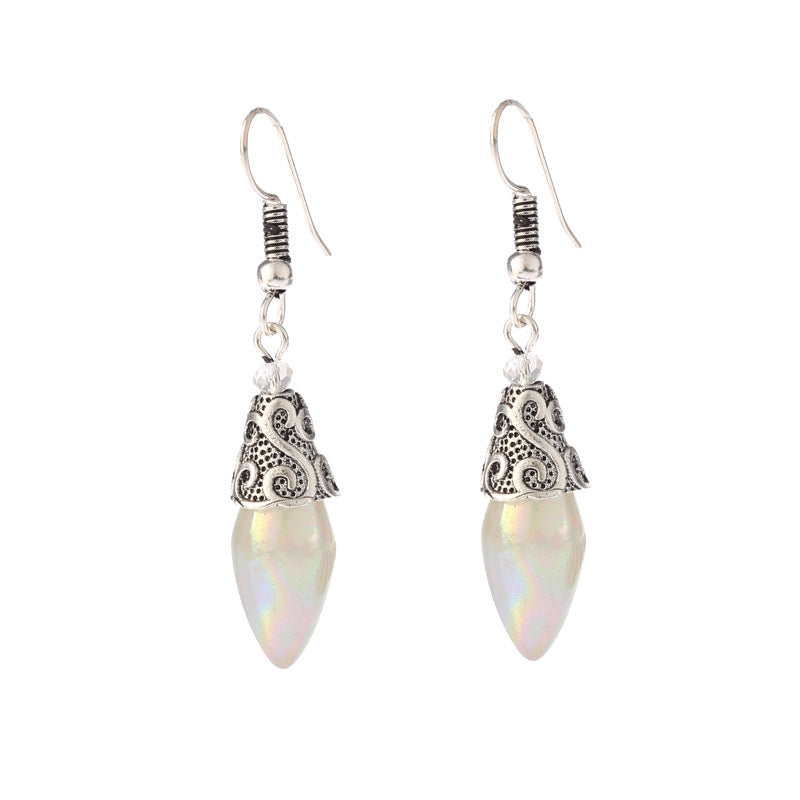 Elegant Plated Sapphire Earrings