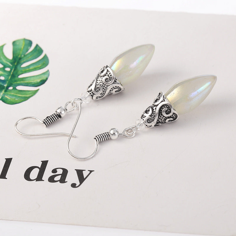 Elegant Plated Sapphire Earrings
