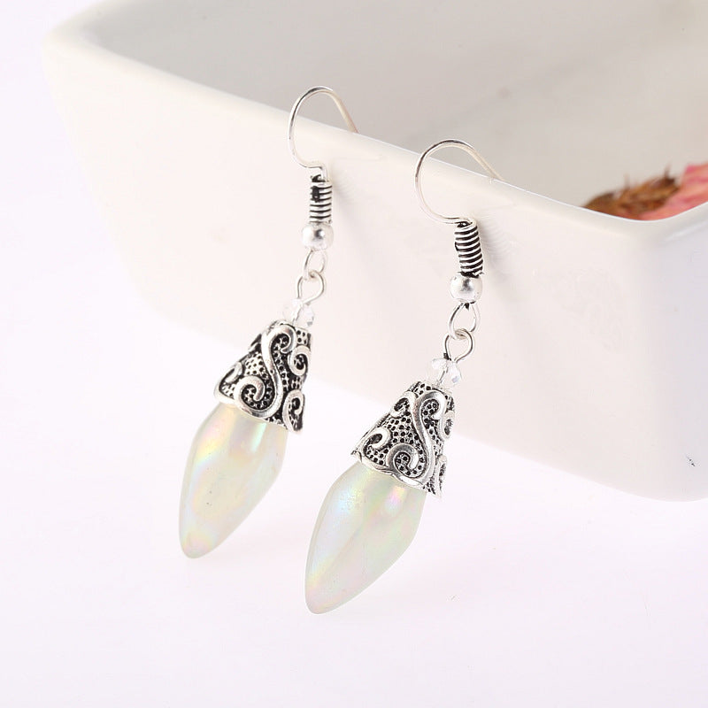 Elegant Plated Sapphire Earrings