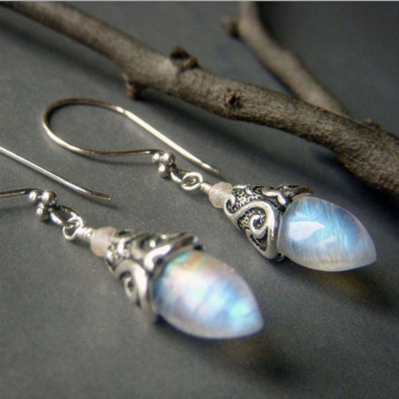 Elegant Plated Sapphire Earrings