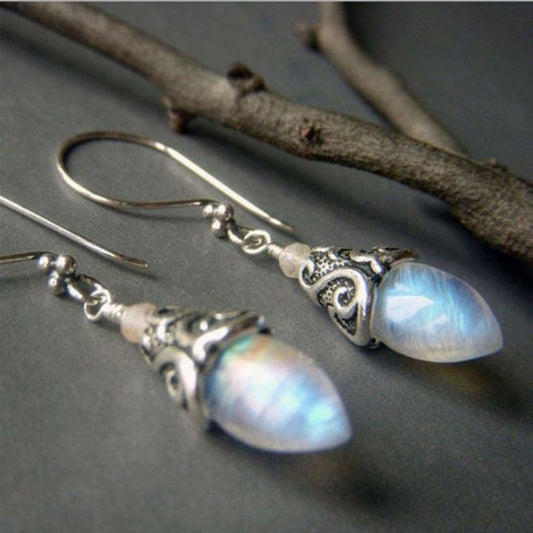 Elegant Plated Sapphire Earrings