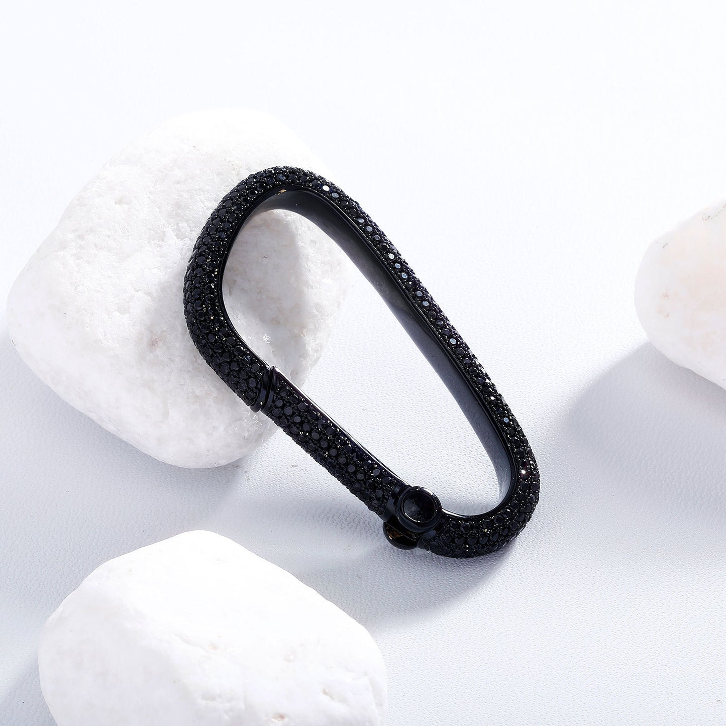 Men's Keychain Pave Zirconium