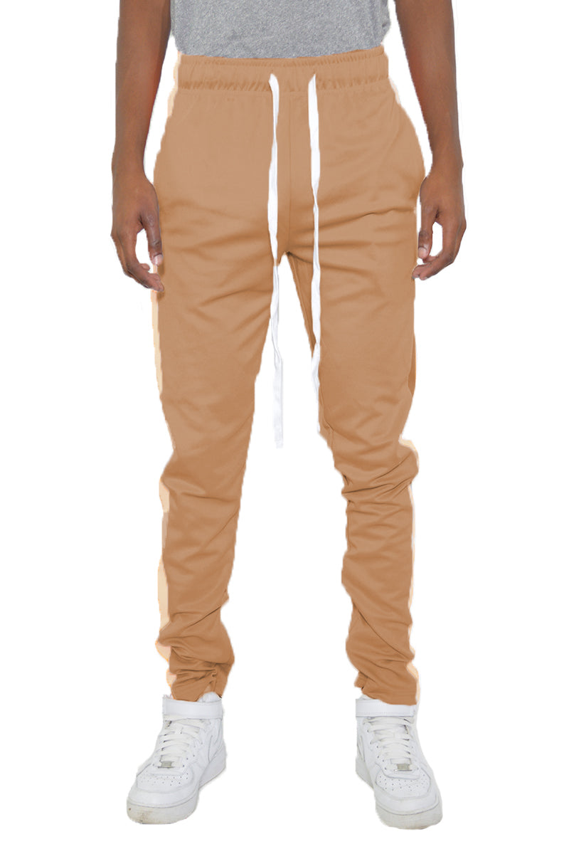 Gold Single Tan Stripe Track Pant
