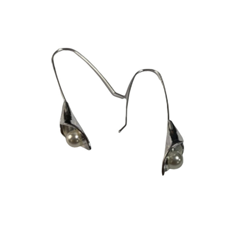Geometric Silver Inlaid Pearl