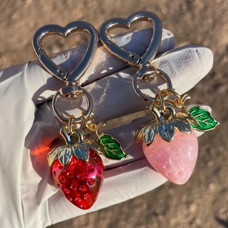 Strawberry Keychain Pendant