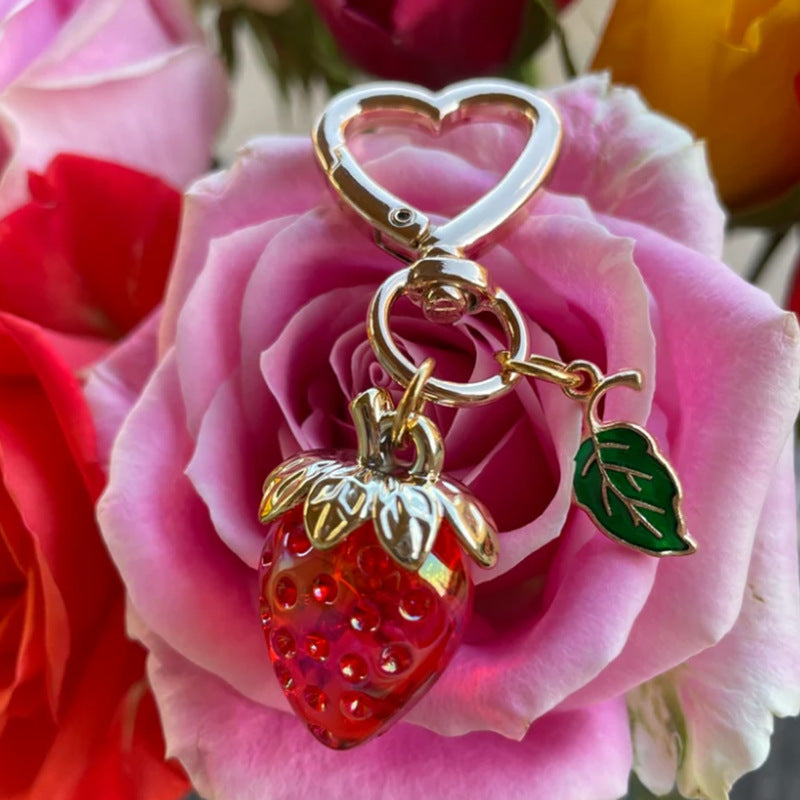 Strawberry Keychain Pendant