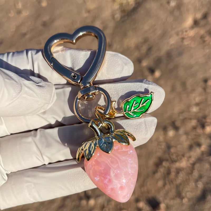 Strawberry Keychain Pendant