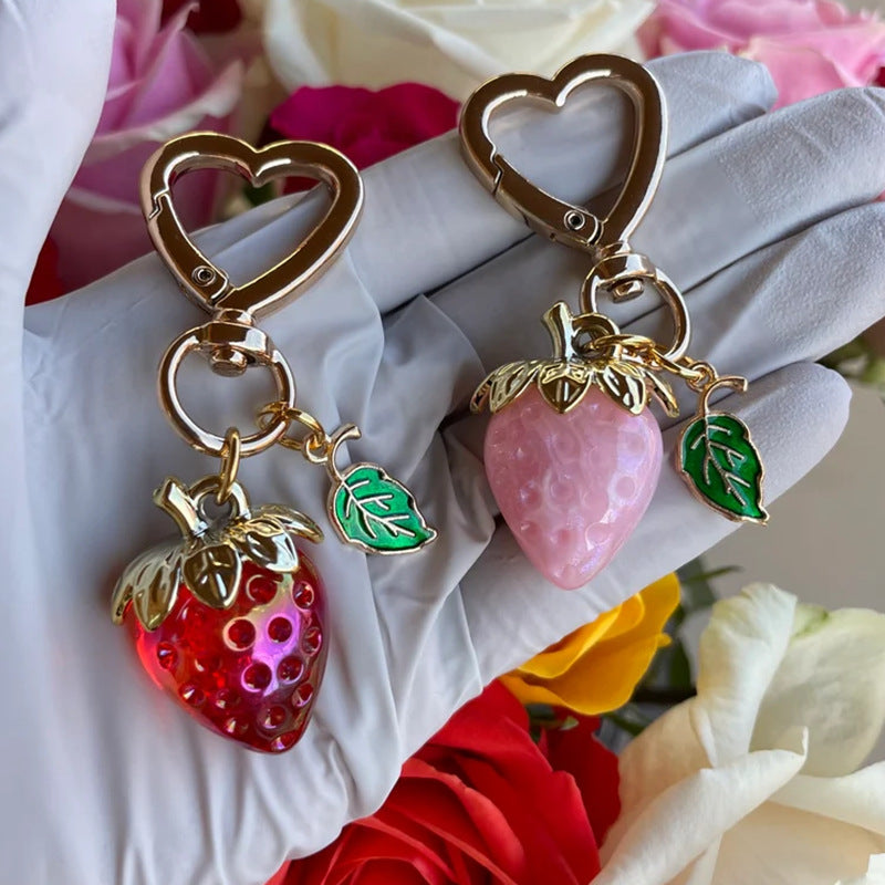 Strawberry Keychain Pendant
