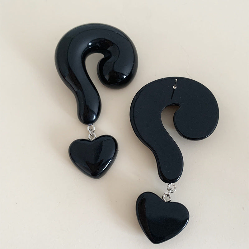 Sterling Silver Post Question Mark Earrings