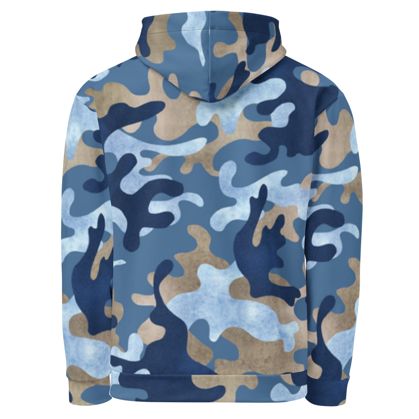Blue Camouflage Cotton hoodie women's