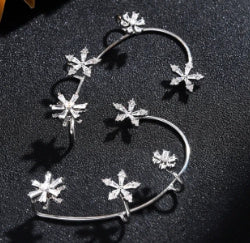 Spinning Flower Ear Hanging No Piercing Ear Hooks