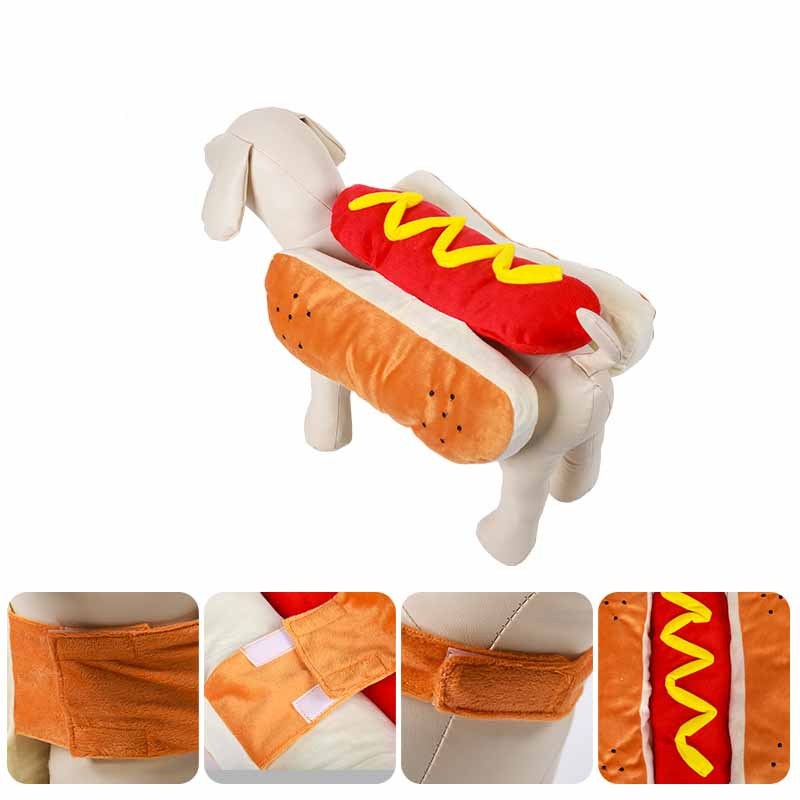 Costume For Dogs Puppy Pet Clothing Hot Dog Pet Apparel Dressing Up Cat Party Costume Suit