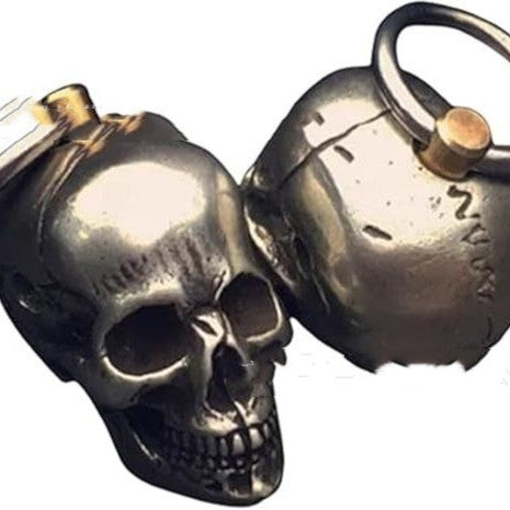 Shark Rocket Skull Keychain