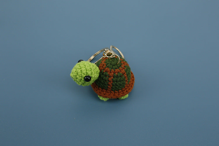 Knitted Turtle Keychain