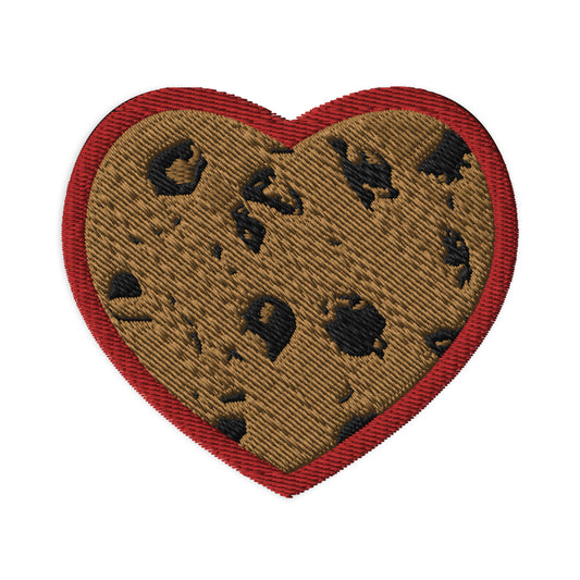 Cookie Heart Embroidered patch