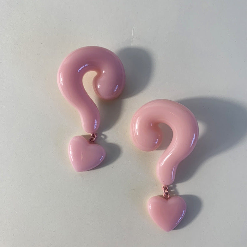 Sterling Silver Post Question Mark Earrings