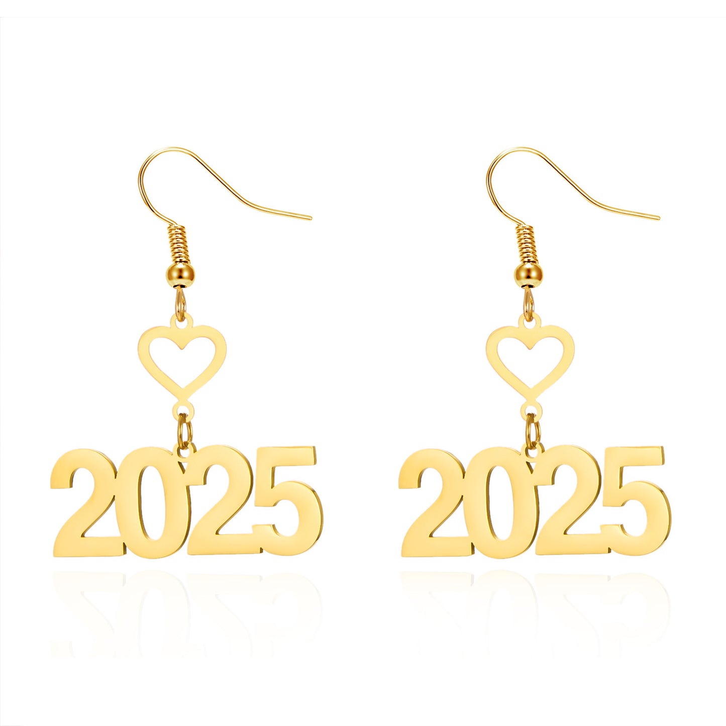 Heart 2025 Gold Earrings
