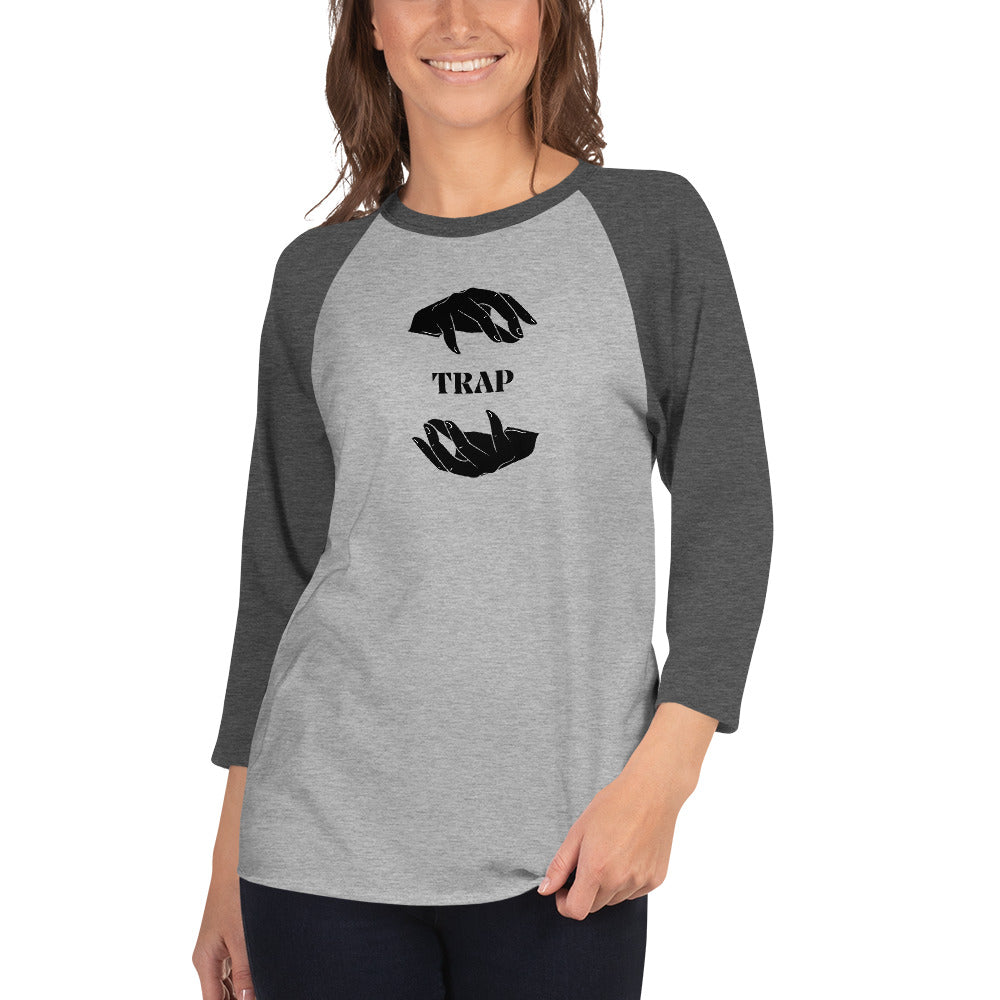 TRAP 3/4 sleeve raglan shirt