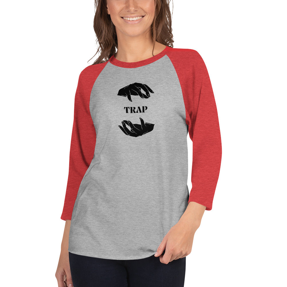 TRAP 3/4 sleeve raglan shirt