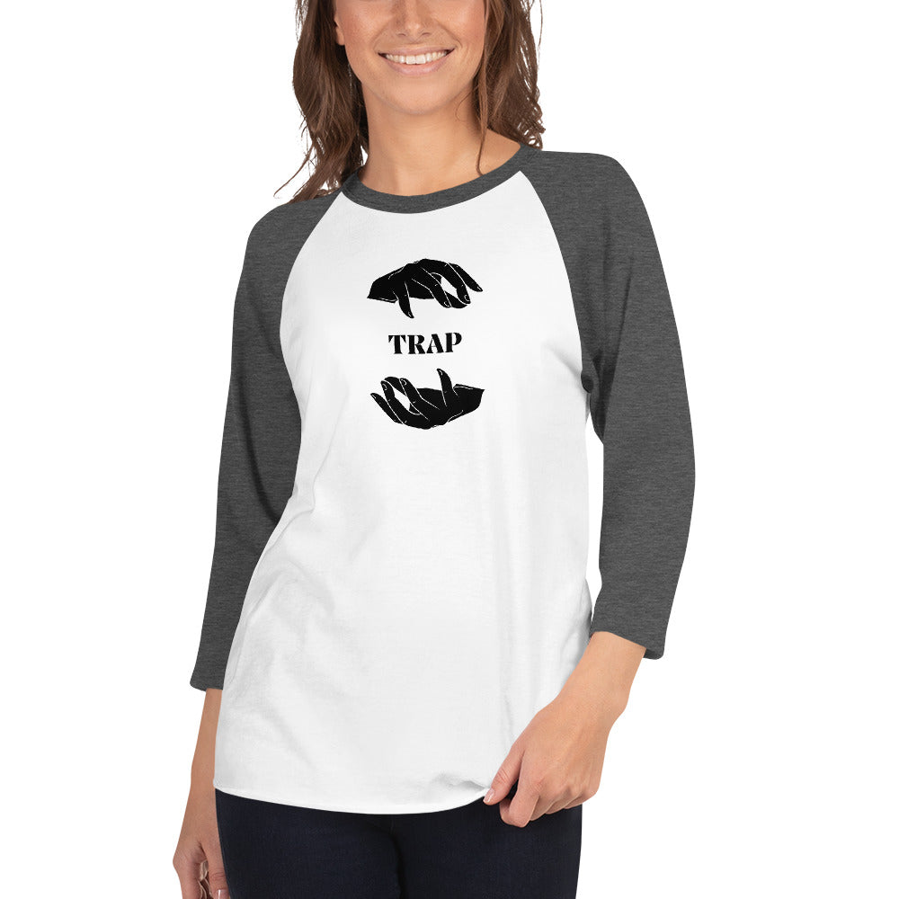 TRAP 3/4 sleeve raglan shirt