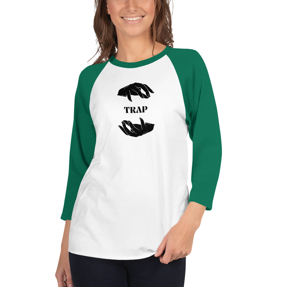 TRAP 3/4 sleeve raglan shirt