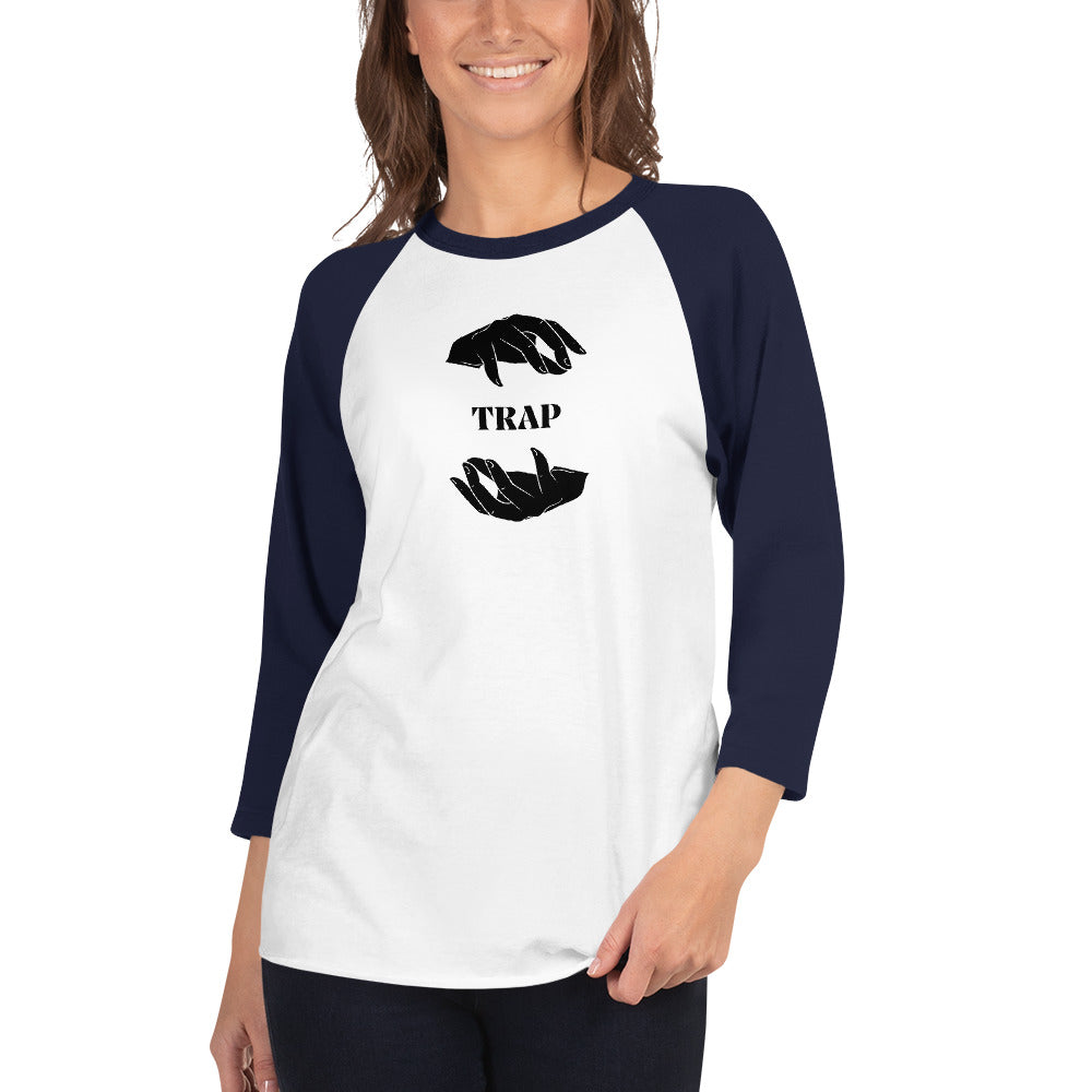 TRAP 3/4 sleeve raglan shirt