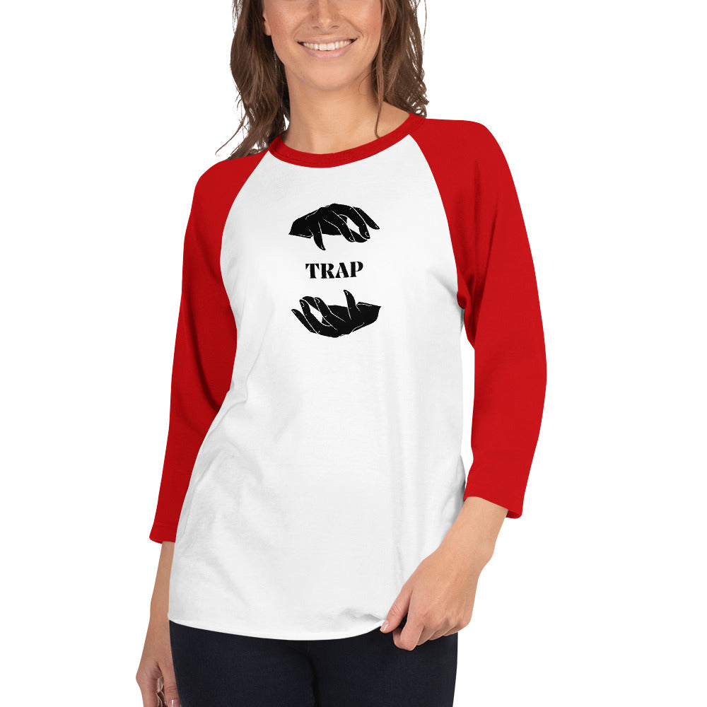TRAP 3/4 sleeve raglan shirt
