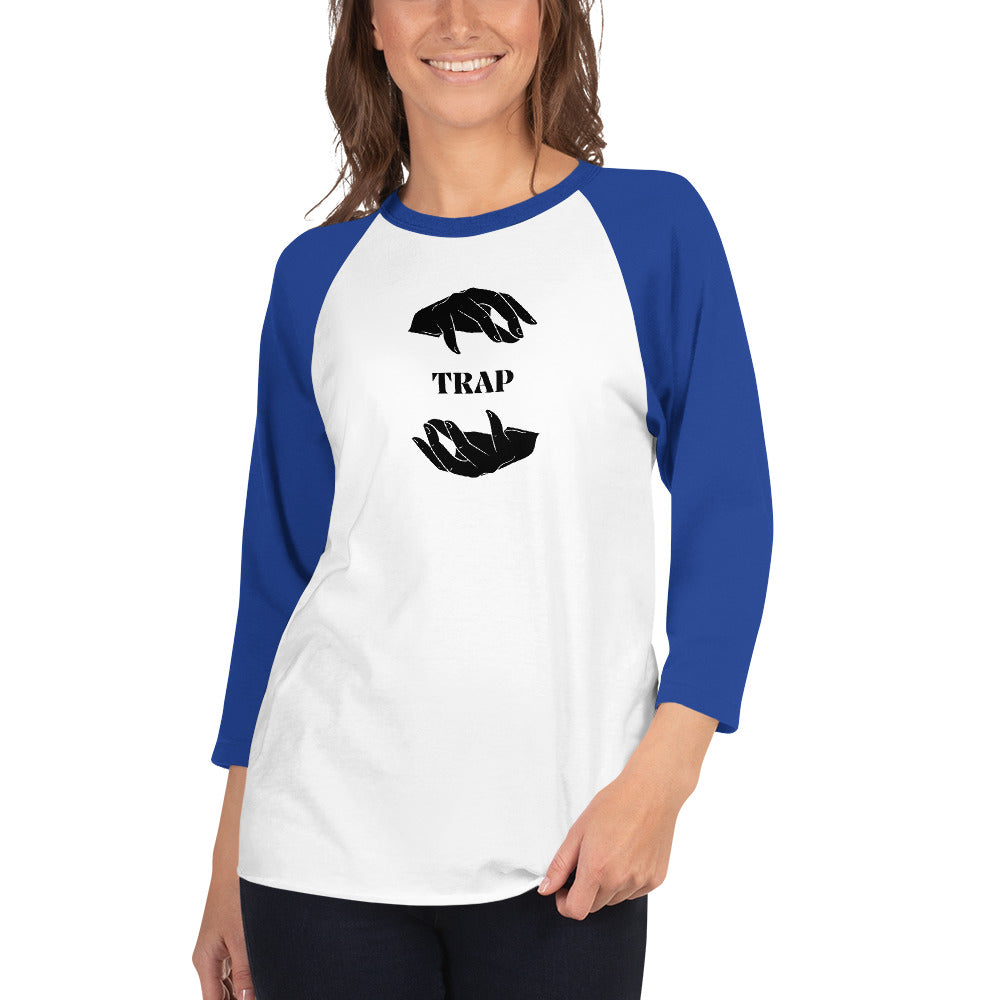 TRAP 3/4 sleeve raglan shirt