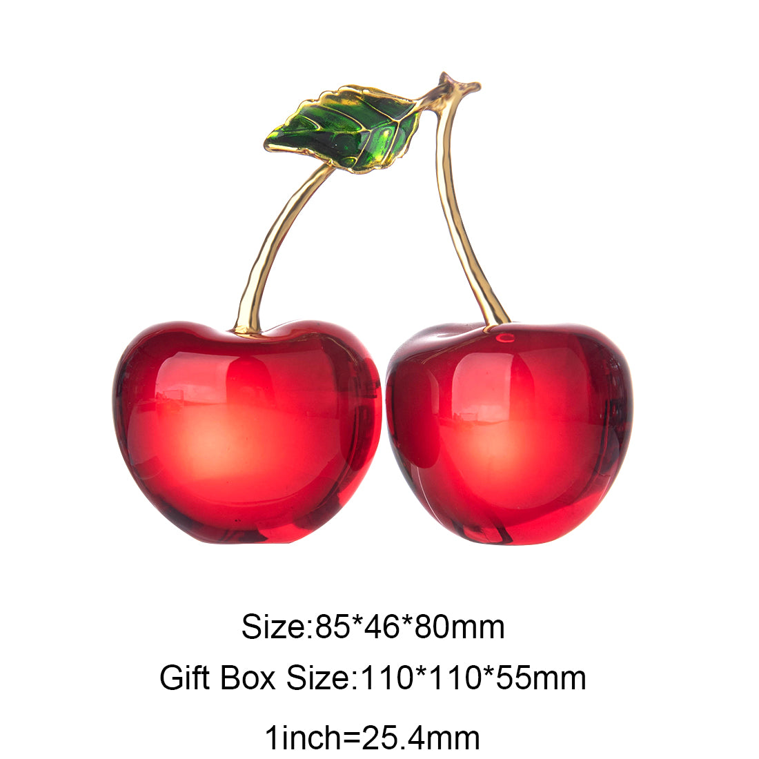Crystal Ornaments Simulation Decorative Fruit Cherries