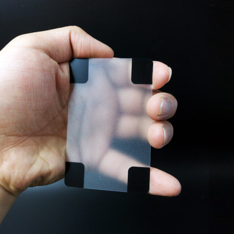 Transparent plastic playing CARDS
